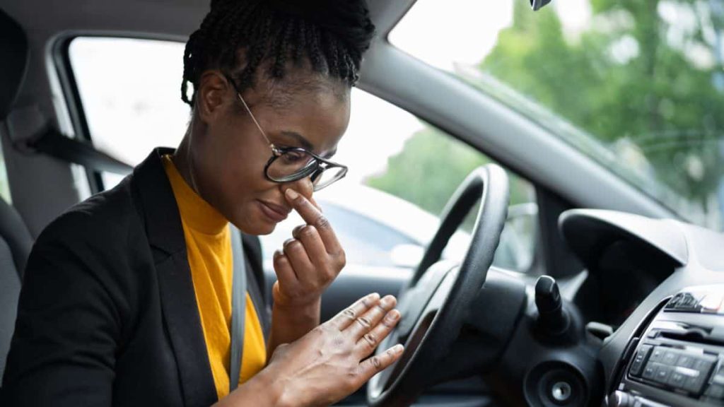 Sign Number 3 bad odour in car