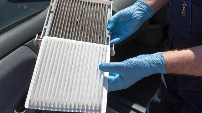 Fifth reason Why Your Car AC is Not Blowing Cold Air - Clogged Cabin Filter