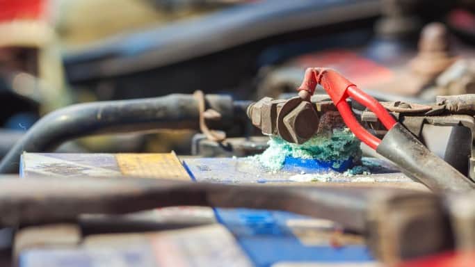 Corrosive Battery Terminal