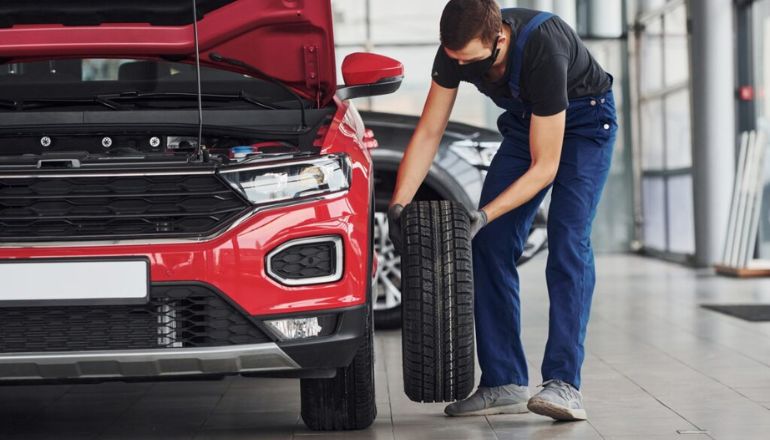 Car tyre Safety steps